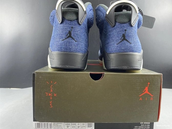 One Kick Denim CT5350-401 Air 6 Jordan Washed 0811